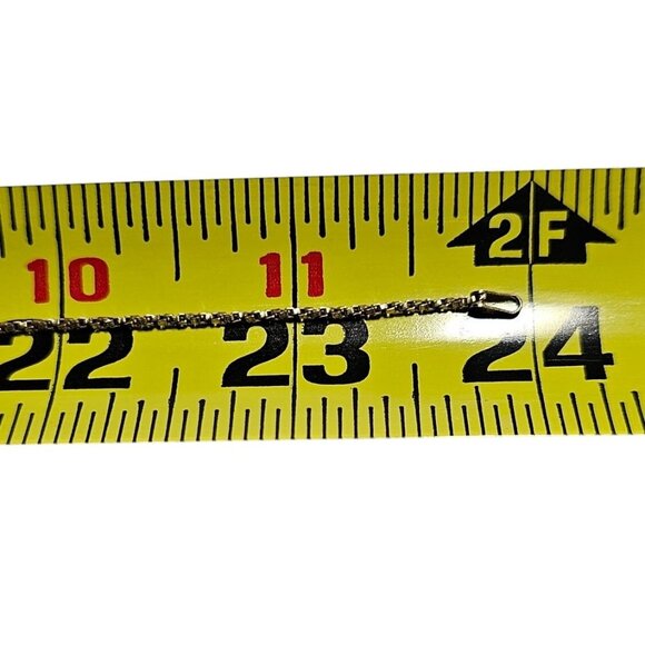 Vintage Sterling Silver and Gold Tone Cross 23" Necklace with Turquoise Stone - Picture 3 of 6